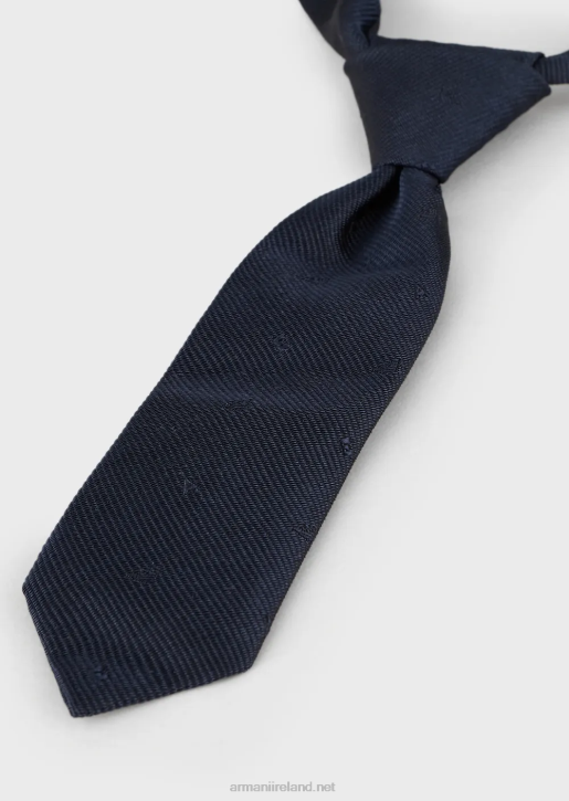 Boy 086V2731 Pure Silk Tie With Velcro Armani