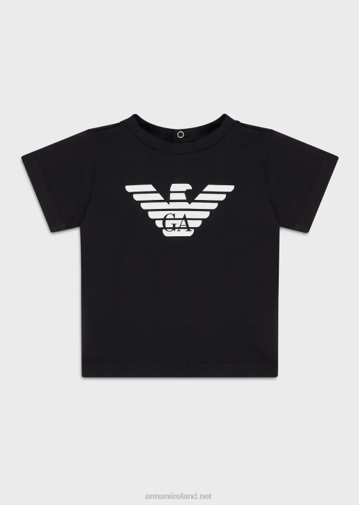 Boy 086V2670 Pima-Jersey T-Shirt With Logo Armani