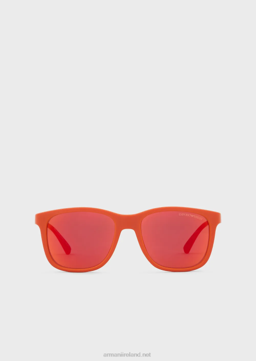 Boy 086V2496 Square Sunglasses Armani Orange