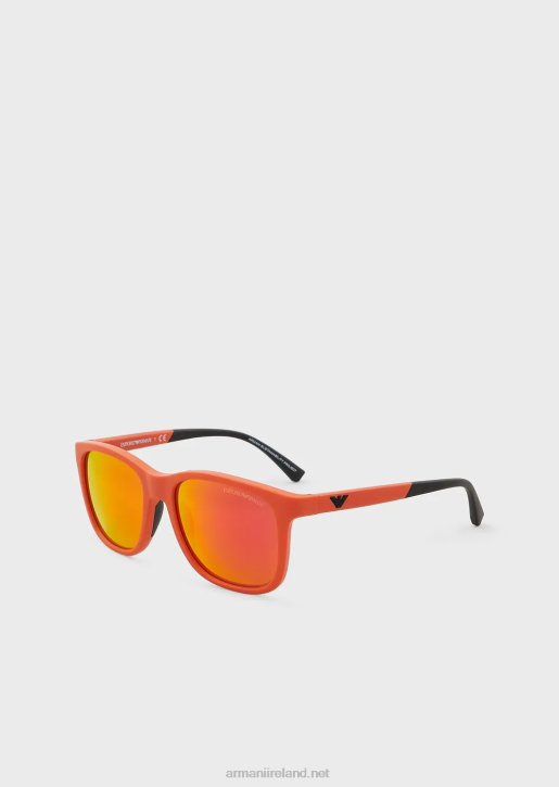 Boy 086V2496 Square Sunglasses Armani Orange