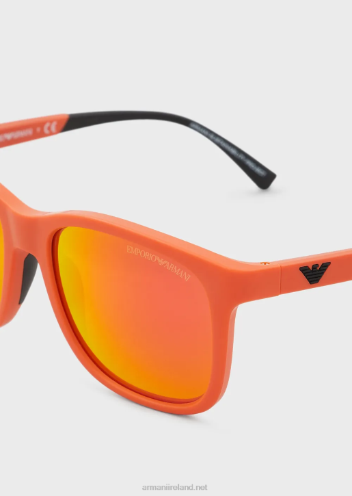 Boy 086V2496 Square Sunglasses Armani Orange