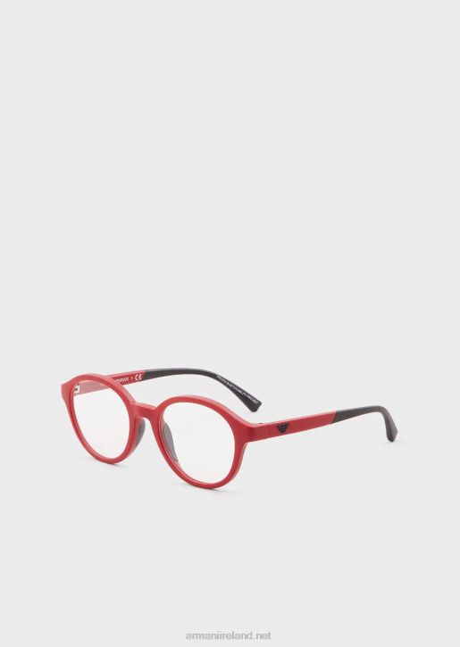 Boy 086V2507 Round Glasses Armani Red