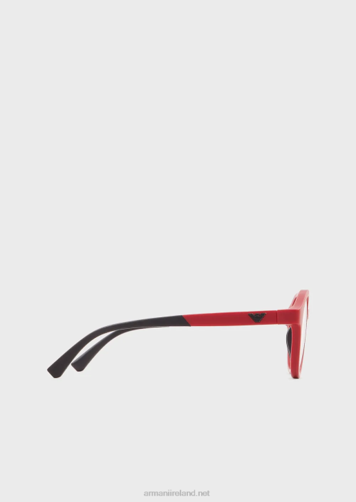 Boy 086V2507 Round Glasses Armani Red