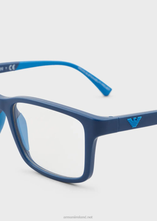 Boy 086V2518 Square Glasses Armani Blue