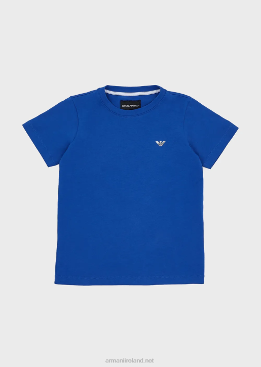 Boy 086V2411 Cotton T-Shirt With Logo Armani