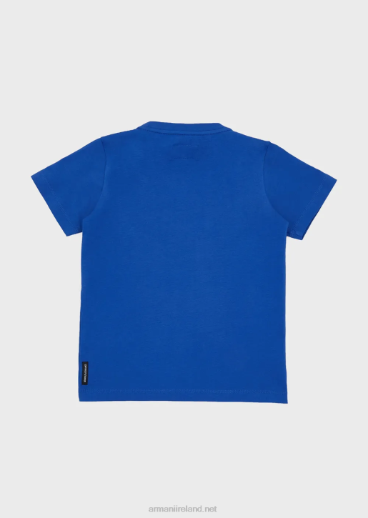 Boy 086V2411 Cotton T-Shirt With Logo Armani