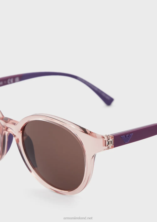 Girl 086V2586 Round Sunglasses Armani Pink