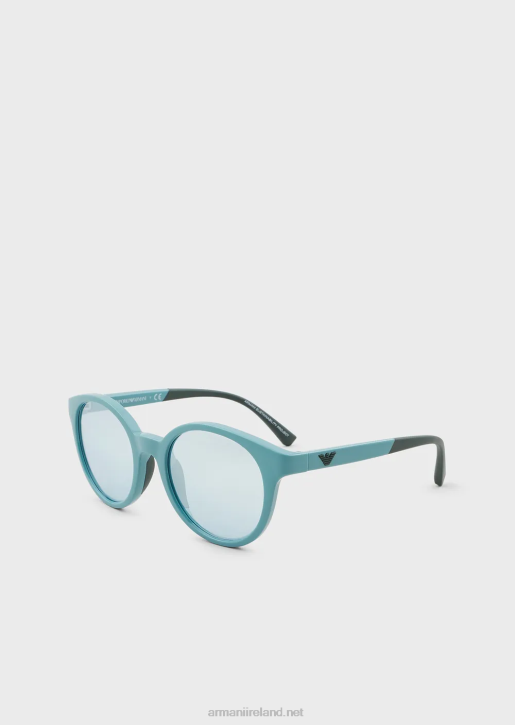 Girl 086V2595 Round Sunglasses Armani Azure