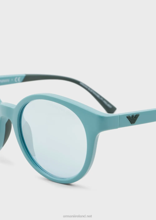 Girl 086V2595 Round Sunglasses Armani Azure