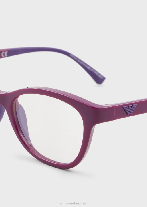 Girl 086V2597 Cat-Eye Glasses Armani Purple