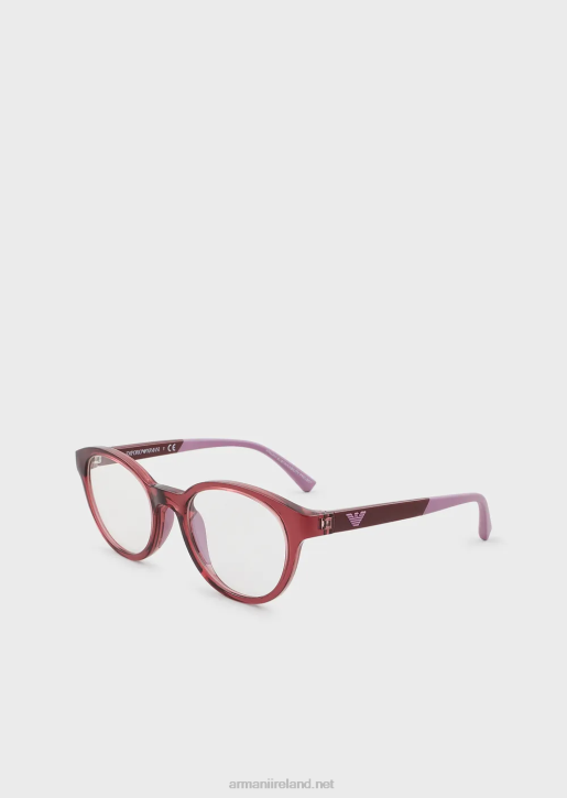 Girl 086V2601 Round Glasses Armani Bordeaux