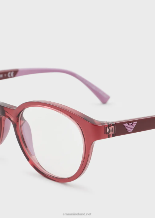 Girl 086V2601 Round Glasses Armani Bordeaux