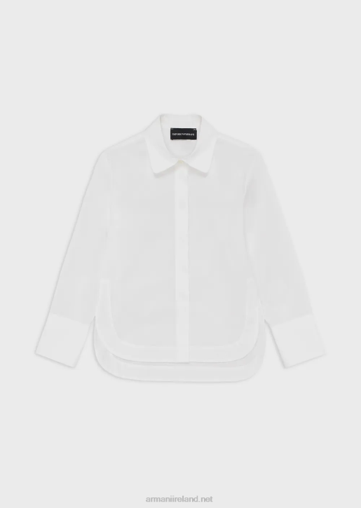 Girl 086V2571 Poplin Shirt Armani White