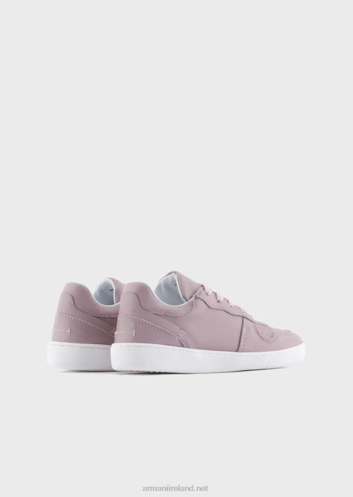 Girl 086V2579 Leather Sneakers With Perforations Armani Pink