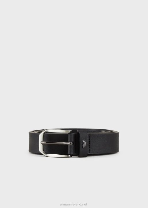 Men 086V2020 Palmellato-Leather Belt Armani