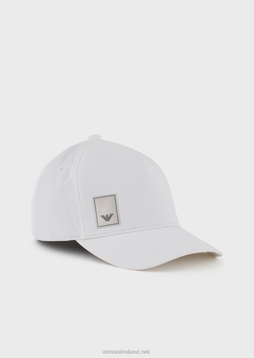 Men 086V2052 Travel Essentials Baseball Cap Armani White