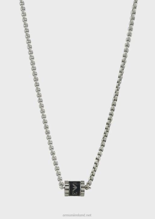 Men 086V2098 Emporio Armani Stainless Steel Chain NecklaceSilver