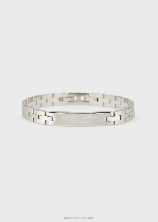 Men 086V2106 Emporio Armani Stainless Steel Chain BraceletSilver