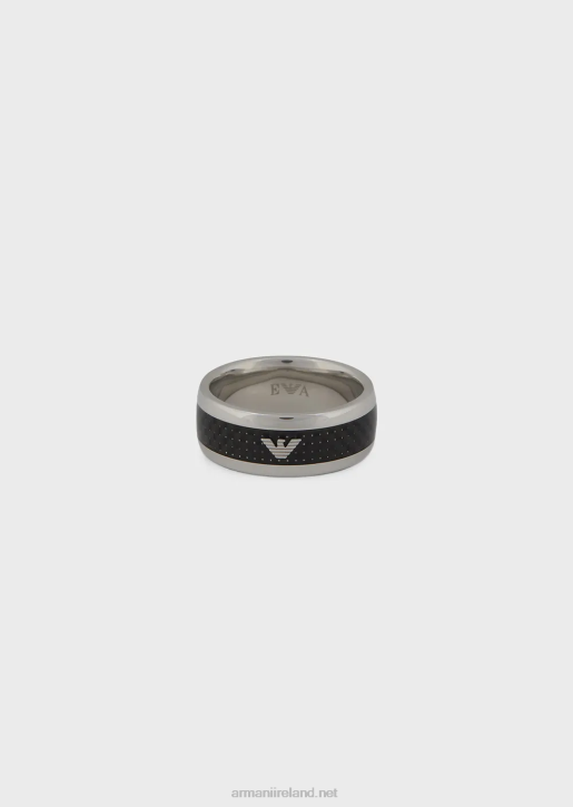 Men 086V2112 Stainless Steel Ring Armani