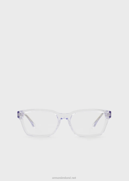 Men 086V2224 Rectangular Glasses Armani Transparent