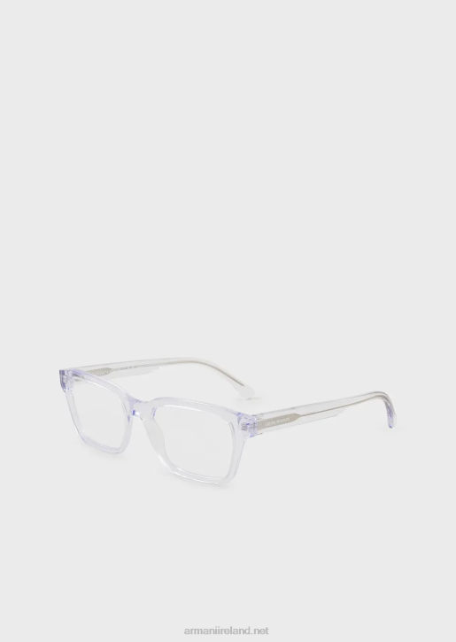 Men 086V2224 Rectangular Glasses Armani Transparent