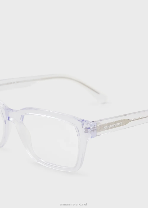 Men 086V2224 Rectangular Glasses Armani Transparent