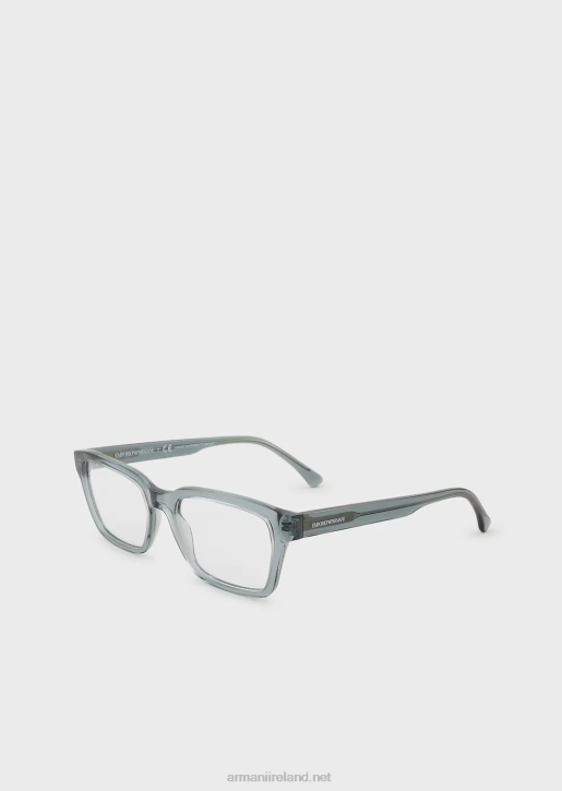 Men 086V2226 Rectangular Glasses Armani Transparent