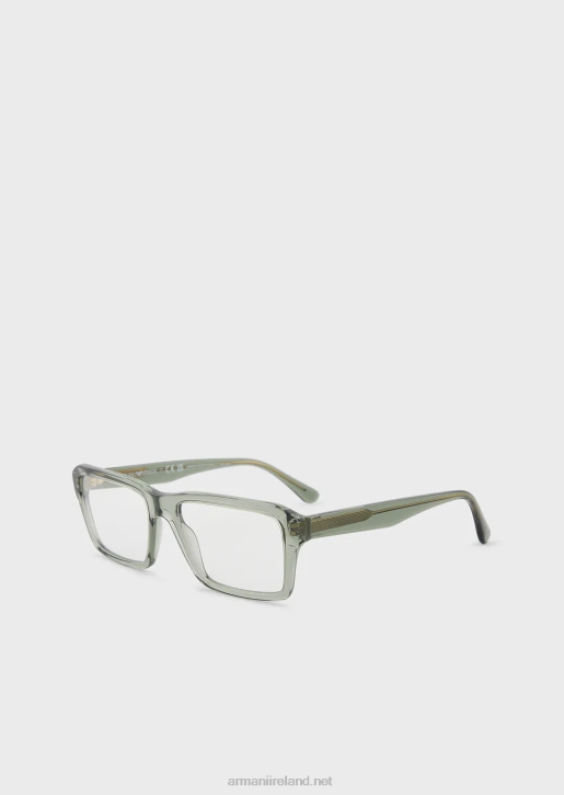 Men 086V2232 Rectangular Glasses Armani Green