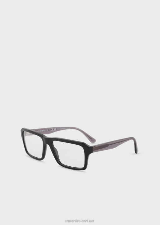 Men 086V2238 Rectangular Glasses Armani Black