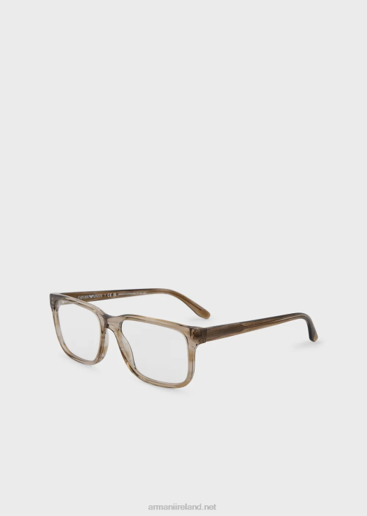 Men 086V2250 Rectangular Glasses Armani