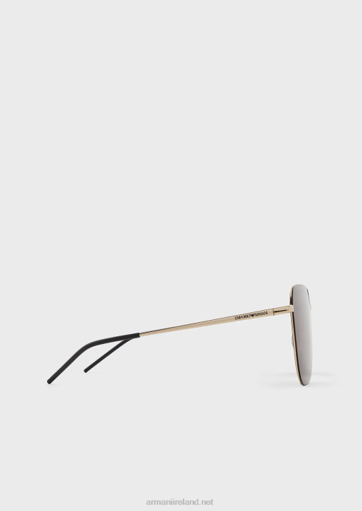 Men 086V2281 Unisex Square Sunglasses Armani Gold