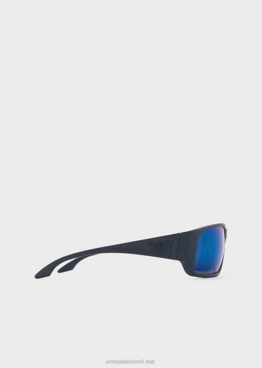 Men 086V2288 Rectangular Sunglasses Armani Navy