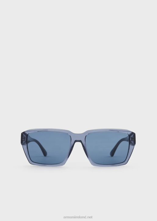 Men 086V2289 Rectangular Sunglasses Armani Blue