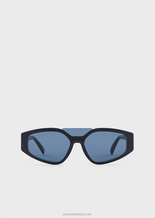 Men 086V2292 Irregular-Shaped Sunglasses Armani Navy