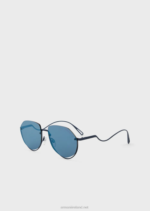 Men 086V2295 Aviator Sunglasses Armani Blue