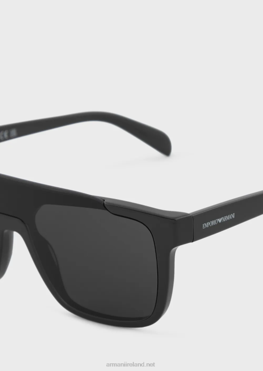 Men 086V2321 Square Sunglasses Armani Black