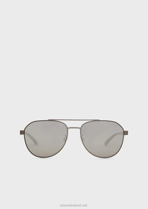 Men 086V2326 Aviator Sunglasses Armani