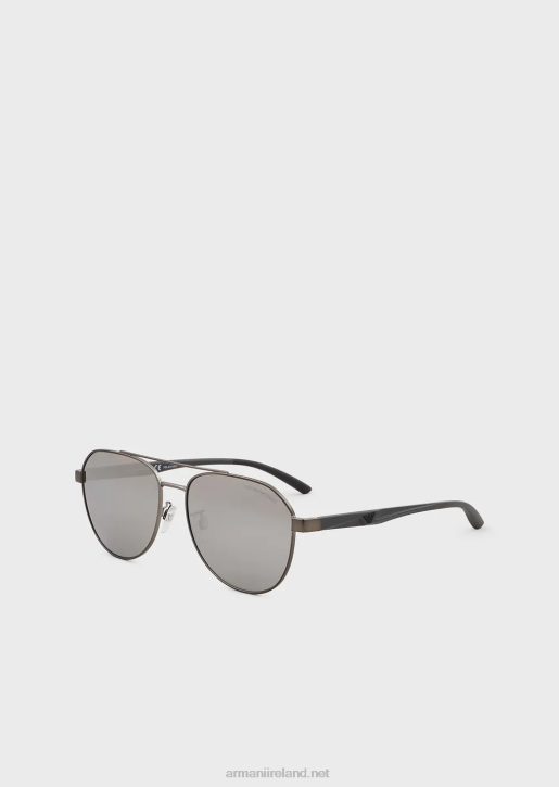 Men 086V2326 Aviator Sunglasses Armani