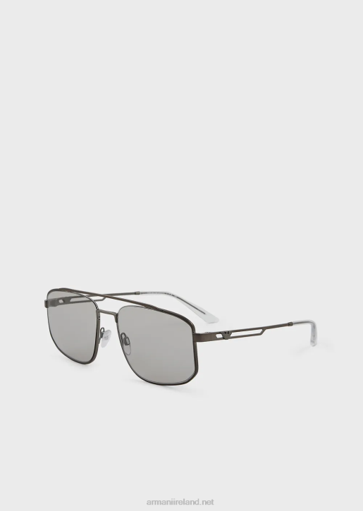 Men 086V2328 Rectangular Sunglasses Armani