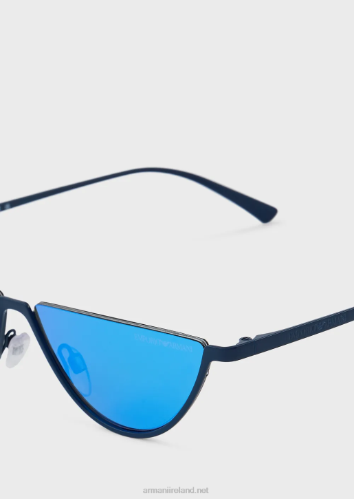 Men 086V2348 Oval Sunglasses Armani Blue