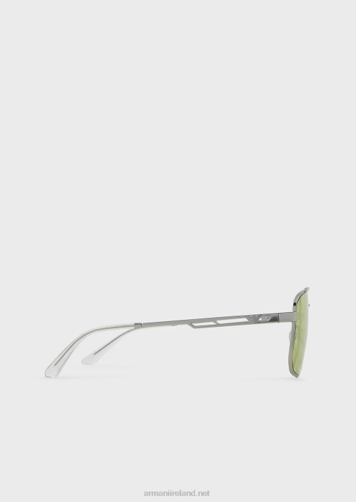 Men 086V2360 Rectangular Sunglasses Armani