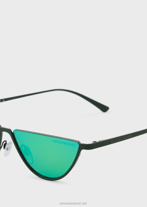 Men 086V2361 Oval Sunglasses Armani Green