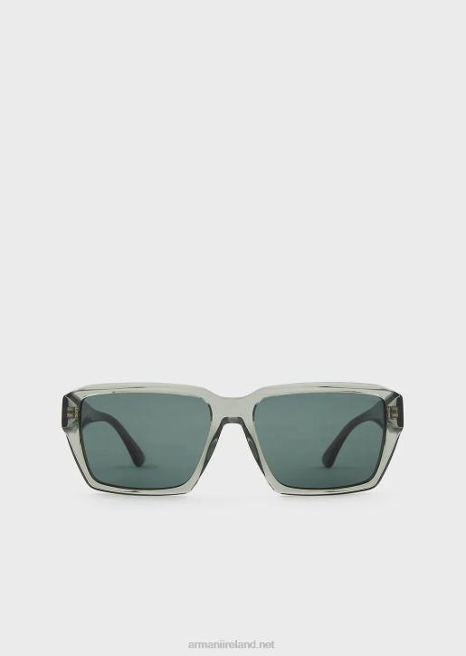 Men 086V2367 Rectangular Sunglasses Armani Green