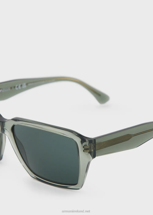 Men 086V2368 Rectangular Sunglasses Armani