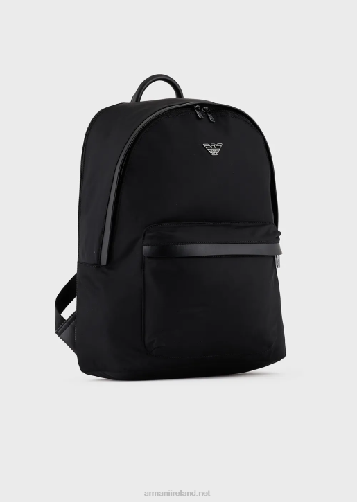 Men 086V1956 Recycled-Nylon Backpack Armani Black