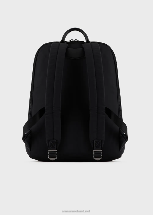 Men 086V1956 Recycled-Nylon Backpack Armani Black