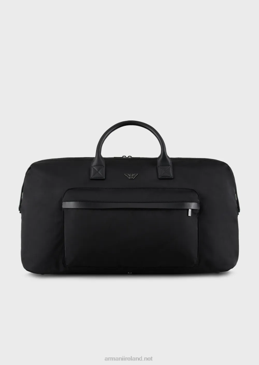 Men 086V1992 Recycled-Nylon Duffel Bag Armani Black