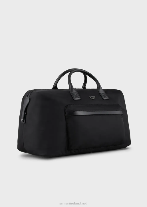 Men 086V1992 Recycled-Nylon Duffel Bag Armani Black