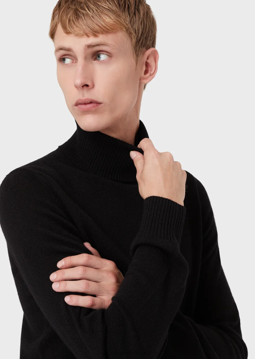 Men 086V1284 Pure Cashmere Rollneck Armani