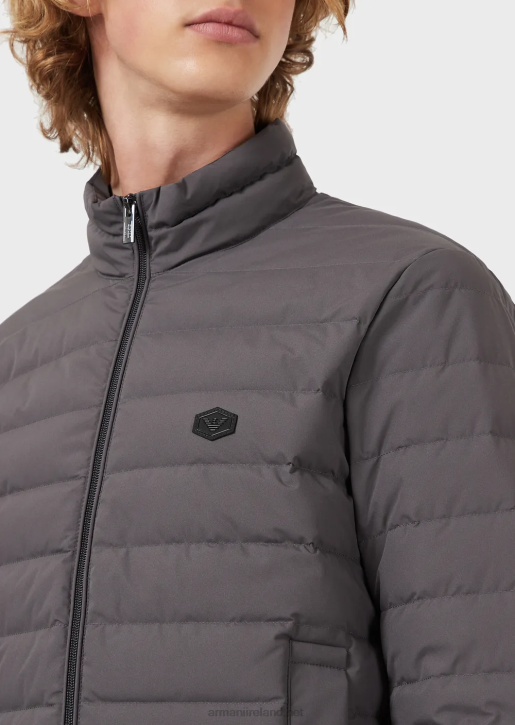 Men 086V1329 Quilted Nylon Down Jacket Armani Gray